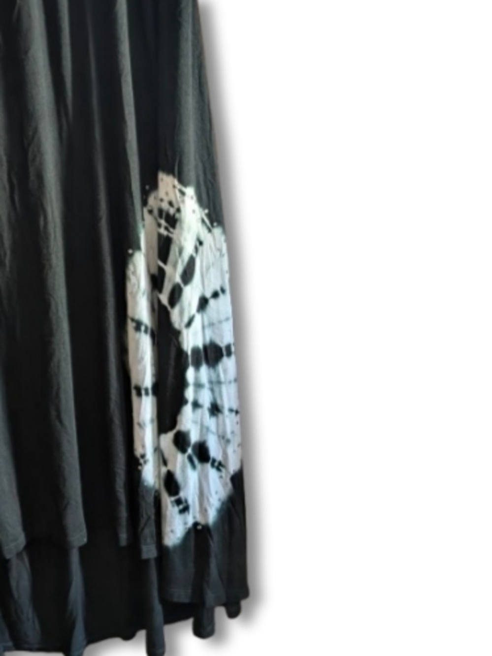 Avenue Black And White Tie-Dye Pattern Maxi Skirt Size 2X (22/24) - Picture 4 of 11